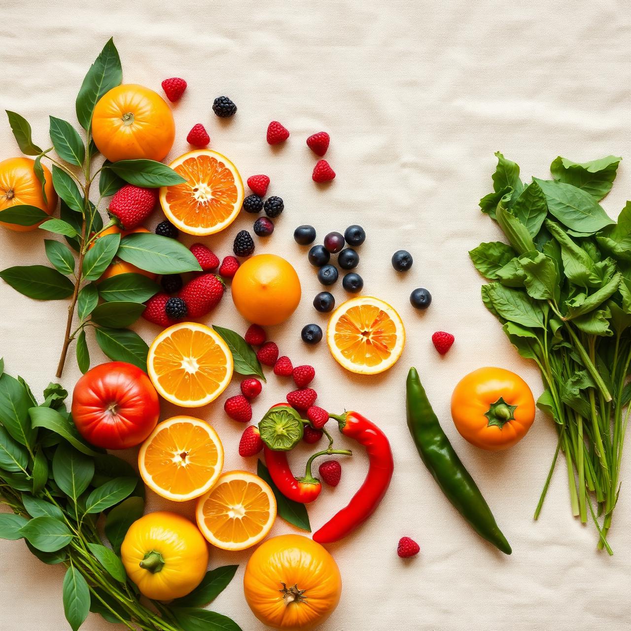 Fresh produce arrangement